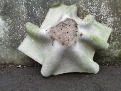 Willy Guhl for Eternit Large Handkerchief Elephant Ear Planter with Loss to Edge - Thumbnail 13