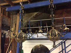 Spital & Clarke, Birmingham 3 Enormous Arts & Crafts Blacksmith Made Chandeliers - Thumbnail 2