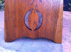 Liberty & Co. Arts & Crafts Oak Nursery Trunk Inlaid with Dutch Couples Dancing - Thumbnail 9