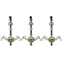 Spital & Clarke, Birmingham 3 Enormous Arts & Crafts Blacksmith Made Chandeliers