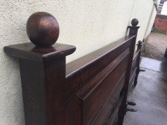 Shapland & Petter an Arts & Crafts Oak Double Bed in the Manner of C. F. A. Voysey - Thumbnail 5