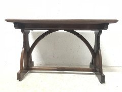 AWN Pugin Attributed Gillows Lancaster. A Gothic Revival Walnut Library Table. - Thumbnail 3