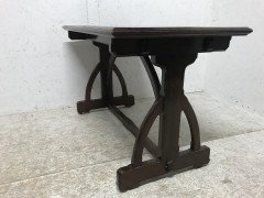 AWN Pugin Attributed Gillows Lancaster. A Gothic Revival Walnut Library Table. - Thumbnail 5