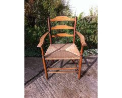 E Gardiner & P Clissett 3 Arts & Crafts Cotswold School Ladder Back Armchairs - Thumbnail 2