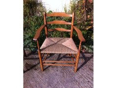 E Gardiner & P Clissett 3 Arts & Crafts Cotswold School Ladder Back Armchairs - Thumbnail 5