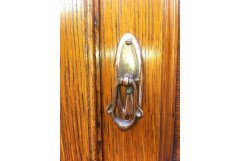 George Walton Style of a Small Arts & Crafts Oak Sideboard with Floral Carvings - Thumbnail 8