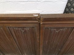 A W N Pugin, attributed, Four Pieces of Gothic Revival Oak Linen Fold Paneling - Thumbnail 12