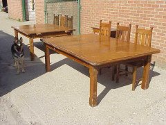 Aesthetic Movement Oak Dining Table Designed as Two Fitted Together - Thumbnail 3