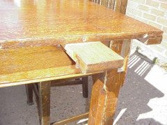 Aesthetic Movement Oak Dining Table Designed as Two Fitted Together - Thumbnail 5