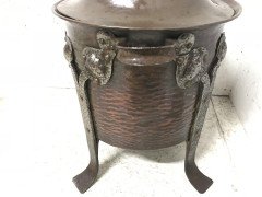 C F A Voysey, an Arts & Crafts Copper Coal Bucket with Hand Formed Iron Details - Thumbnail 8