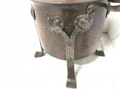 C F A Voysey, an Arts & Crafts Copper Coal Bucket with Hand Formed Iron Details - Thumbnail 9