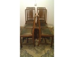 Shapland & Petter, Set of Six Arts & Crafts Oak Dining Chairs with Shaped Backs - Thumbnail 3