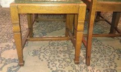 Shapland & Petter, Set of Six Arts & Crafts Oak Dining Chairs with Shaped Backs - Thumbnail 5