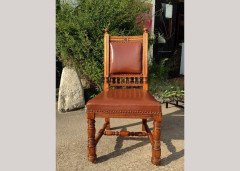 Thomas Jeckyll by Gillows, Aesthetic Movement, Rare Set of Ten Oak Dining Chairs - Thumbnail 4