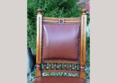 Thomas Jeckyll by Gillows, Aesthetic Movement, Rare Set of Ten Oak Dining Chairs - Thumbnail 5