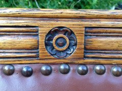 Thomas Jeckyll by Gillows, Aesthetic Movement, Rare Set of Ten Oak Dining Chairs - Thumbnail 6