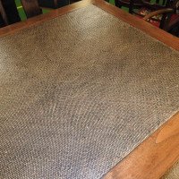 Chinese Hard Wood Dining Table & Eight Matching Chairs All with Stylized Carving - Thumbnail 5