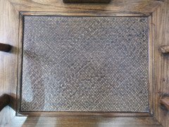 Chinese Hard Wood Dining Table & Eight Matching Chairs All with Stylized Carving - Thumbnail 17