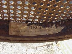 Fischel. a Rare Ebonized Bentwood Side Chair with Incised & Gilded Decoration - Thumbnail 5