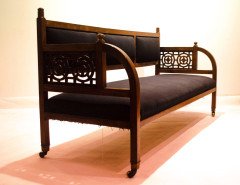 Anglo-Japanese Mahogany Settee by E.W. Godwin and probably made by William Watt - Thumbnail 4