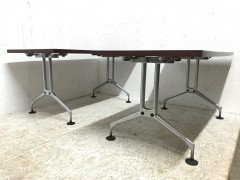 Antonio Citterio, Vitra, Two Aluminium Dining or Desk Tables with Walnut Tops - Thumbnail 2