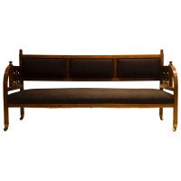 Anglo-Japanese Mahogany Settee by E.W. Godwin and probably made by William Watt - Thumbnail 5