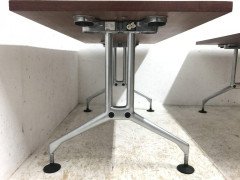 Antonio Citterio, Vitra, Two Aluminium Dining or Desk Tables with Walnut Tops - Thumbnail 5