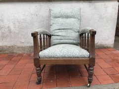 Jas Shoolbred, in the Style of Morris & Co. a Reclining Upholstered Armchair - Thumbnail 2