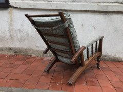 Jas Shoolbred, in the Style of Morris & Co. a Reclining Upholstered Armchair - Thumbnail 4