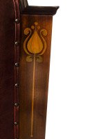 J S Henry attr. An Arts & Crafts Mahogany Armchair With Stylised Floral Inlays - Thumbnail 2