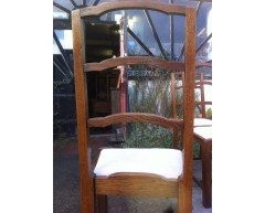 Heals, Set of Four English Arts & Crafts Oak Arched Top Ladderback Dining Chairs - Thumbnail 6