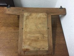 Cotswold School Arts & Crafts Oak Hall Mirror, Attributed to Stanley Webb Davies - Thumbnail 6
