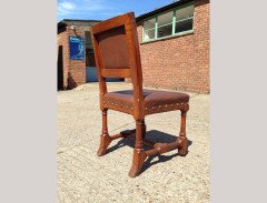 A W N Pugin, Stamped Gillows, a Set of Six Gothic Revival Oak Dining Chairs - Thumbnail 4