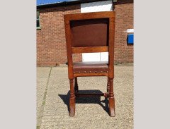A W N Pugin, Stamped Gillows, a Set of Six Gothic Revival Oak Dining Chairs - Thumbnail 5