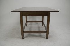 Wylie and Lochhead Attributed, An Arts & Crafts Glasgow School Oak Dining Table - Thumbnail 2