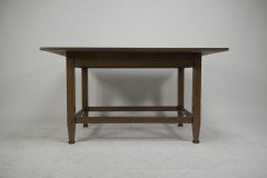 Wylie and Lochhead Attributed, An Arts & Crafts Glasgow School Oak Dining Table - Thumbnail 3