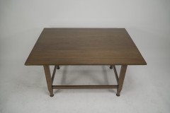 Wylie and Lochhead Attributed, An Arts & Crafts Glasgow School Oak Dining Table - Thumbnail 4