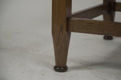 Wylie and Lochhead Attributed, An Arts & Crafts Glasgow School Oak Dining Table - Thumbnail 6