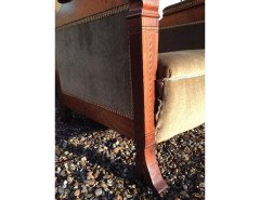 Arts and Crafts Walnut Armchair with Carved Female Heads and High Heel Shoes - Thumbnail 15