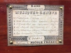 Nicole Freres. Mystique De Genève. a Wonderful Music Box with Six Calming Tunes. - Thumbnail 10