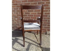 Bruce Talbert Attri Six Aesthetic Movement Oak Dining Chairs with Carved Florets - Thumbnail 8