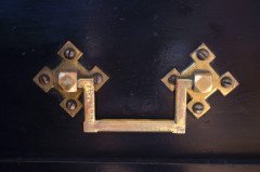 Dr Christopher Dresser attributed, An Aesthetic Movement Ebonised Music Cabinet - Thumbnail 3