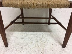 E A Taylor, Wylie and Lochhead or Shapland & Petter. A Fine Rush Seated Armchair - Thumbnail 1
