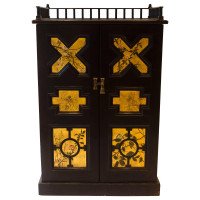 Dr Christopher Dresser attributed, An Aesthetic Movement Ebonised Music Cabinet - Thumbnail 1