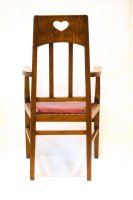Arts & Crafts Oak Armchair by Jas Shoolbred - Thumbnail 2