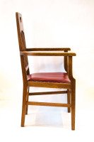 Arts & Crafts Oak Armchair by Jas Shoolbred - Thumbnail 3