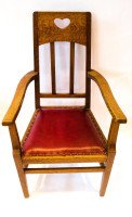 Arts & Crafts Oak Armchair by Jas Shoolbred - Thumbnail 4