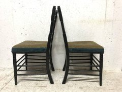 E W Godwin attri, A Pair of Anglo-Japanese Side Chairs with Radiating Spindles - Thumbnail 8