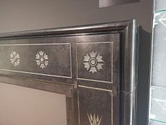 Dr C Dresser, Important Aesthetic Movement Marble Fire Surround with Bulrushes - Thumbnail 2
