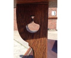Heal's (attributed). a Set of Eight English Arts & Crafts Oak Dining Chairs - Thumbnail 7